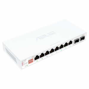 ASUS 8x2.5G + 2x10G SFP+ Unmanaged Network Switch- White